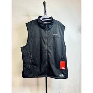 North Face Mens Size XXL New Black J. P Morgan Chase Bank Zipper Vest Workwear